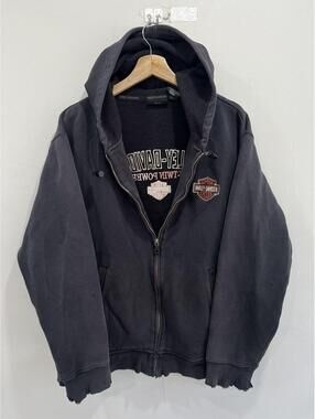 Vintage Harley Davidson Zip Up Sweater